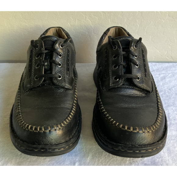Clarks Unstructured Mens Shoes Oxfords Size 8 Brown Genuine Leather Comfort - Picture 3 of 10